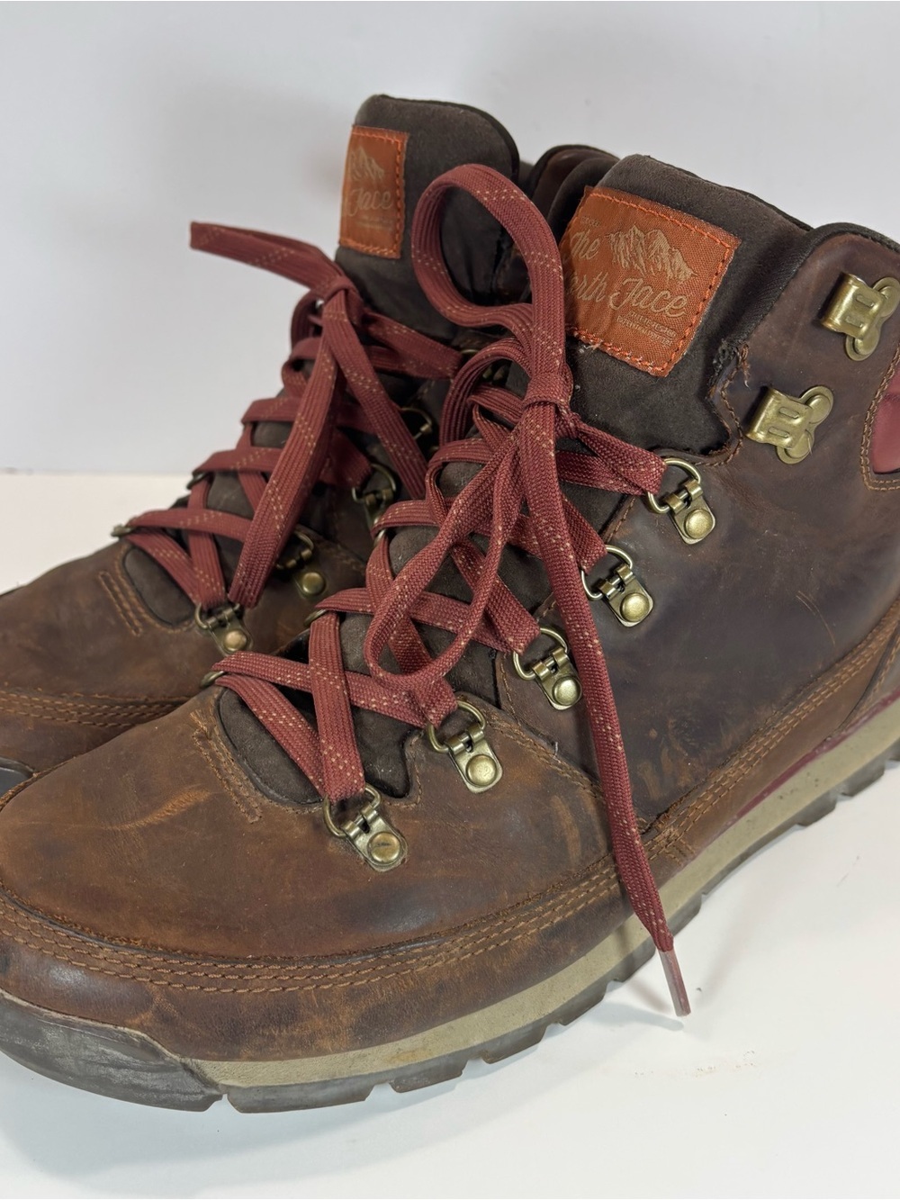 The North Face Back To Berkeley Redux Leather Hiking Boots Men 11 Waterproof Vtg